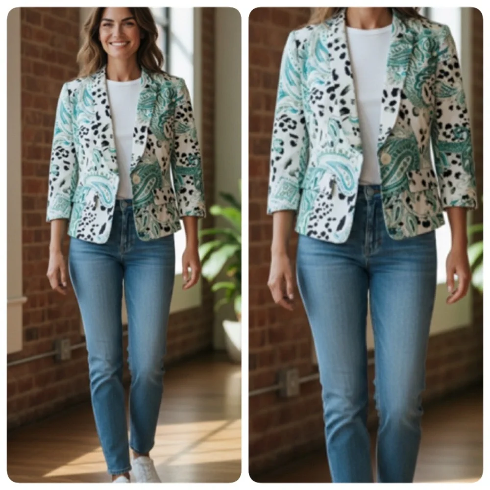 W BY WORTH CAREER BLAZER SIZE 4 - Picture 4 of 16